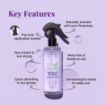 Bare Anatomy Nature x Science Rosemary Water Spray for Hair Growth & Hair Thickness with Rice Water |100% Natural Extract | Soft & Smooth Hair | Controls Hairfall & Adds Shine | Non-Greasy & Fast Absorbing | 200 ml - Image 4