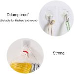 Misamo Enterprise PVC Wall Hooks, Pack of 15, Transparent - Image 4
