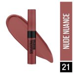 Maybelline New York Lipstick, Matte Finish, Non-Sticky and Non-Drying, Sensational Liquid Matte, 21 Nude Nuance, 7ml - Image 2