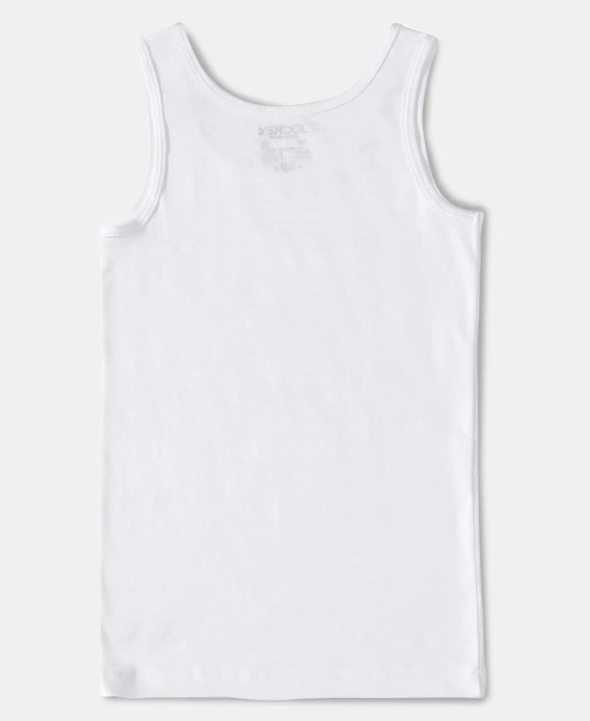 Jockey Girl's SG02 Super Combed Cotton Rib Regular Fit Solid Tank Top - Image 2