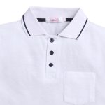 Hopscotch Boys Pink Solid Polo T-Shirt - Image 4