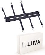 ILLUVA Shirt Stays, Shirt Garters Holders Keepers Belt for Man, Shirt Suspenders Tuckers with Non-Slip Heavy Duty Clips (O Shape), O-shape, One Size - Image 5