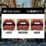 Maybelline New York Matte Lipstick, Intense Colour, Keeps Lips Moisturised, 657 Nude Nuance, Color Sensational Creamy Matte Lipstick, 3.9g - Image 5