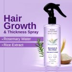 Bare Anatomy Nature x Science Rosemary Water Spray for Hair Growth & Hair Thickness with Rice Water |100% Natural Extract | Soft & Smooth Hair | Controls Hairfall & Adds Shine | Non-Greasy & Fast Absorbing | 200 ml - Image 2