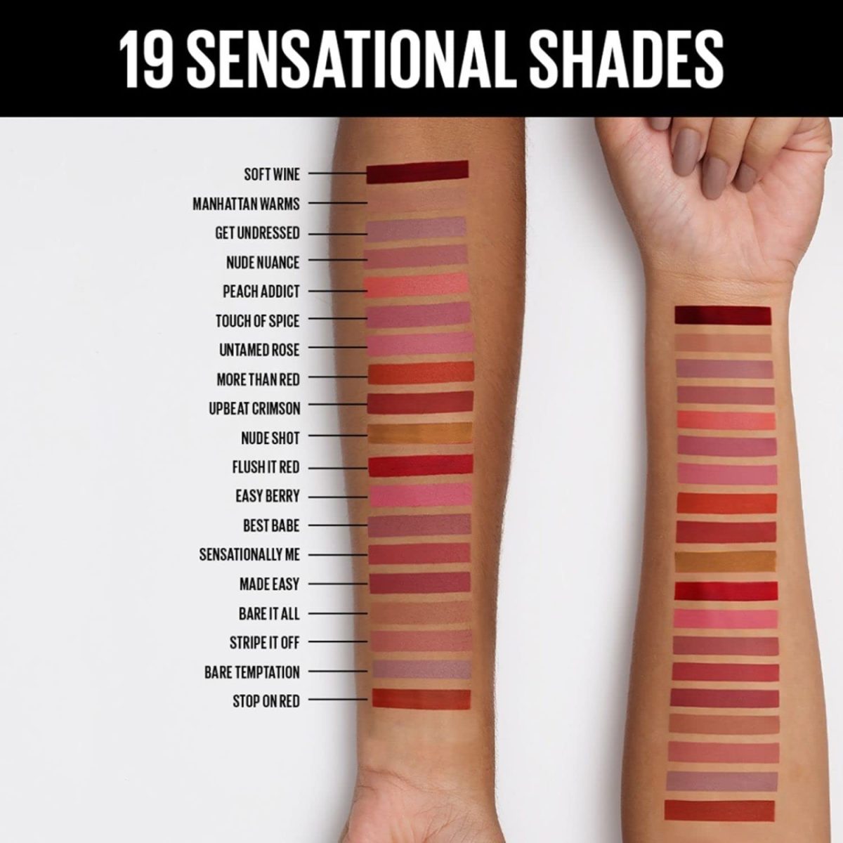 Maybelline New York Lipstick, Matte Finish, Non-Sticky and Non-Drying, Sensational Liquid Matte, 21 Nude Nuance, 7ml - Image 6