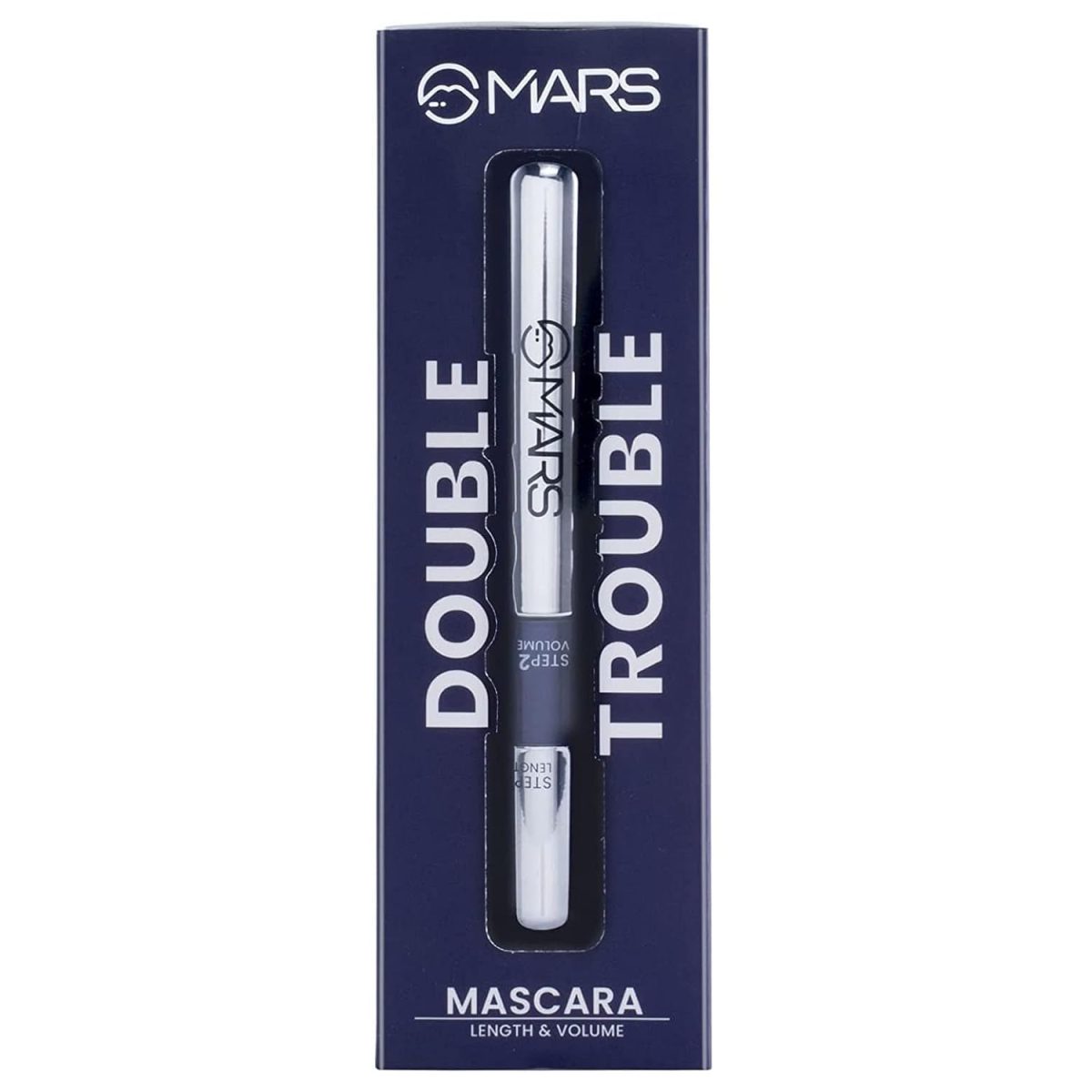 MARS Double Trouble Volumizing and Lengthening Mascara | 2-in-1 Mascara for Women | Long Lasting (15 ml) (Black) - Image 8