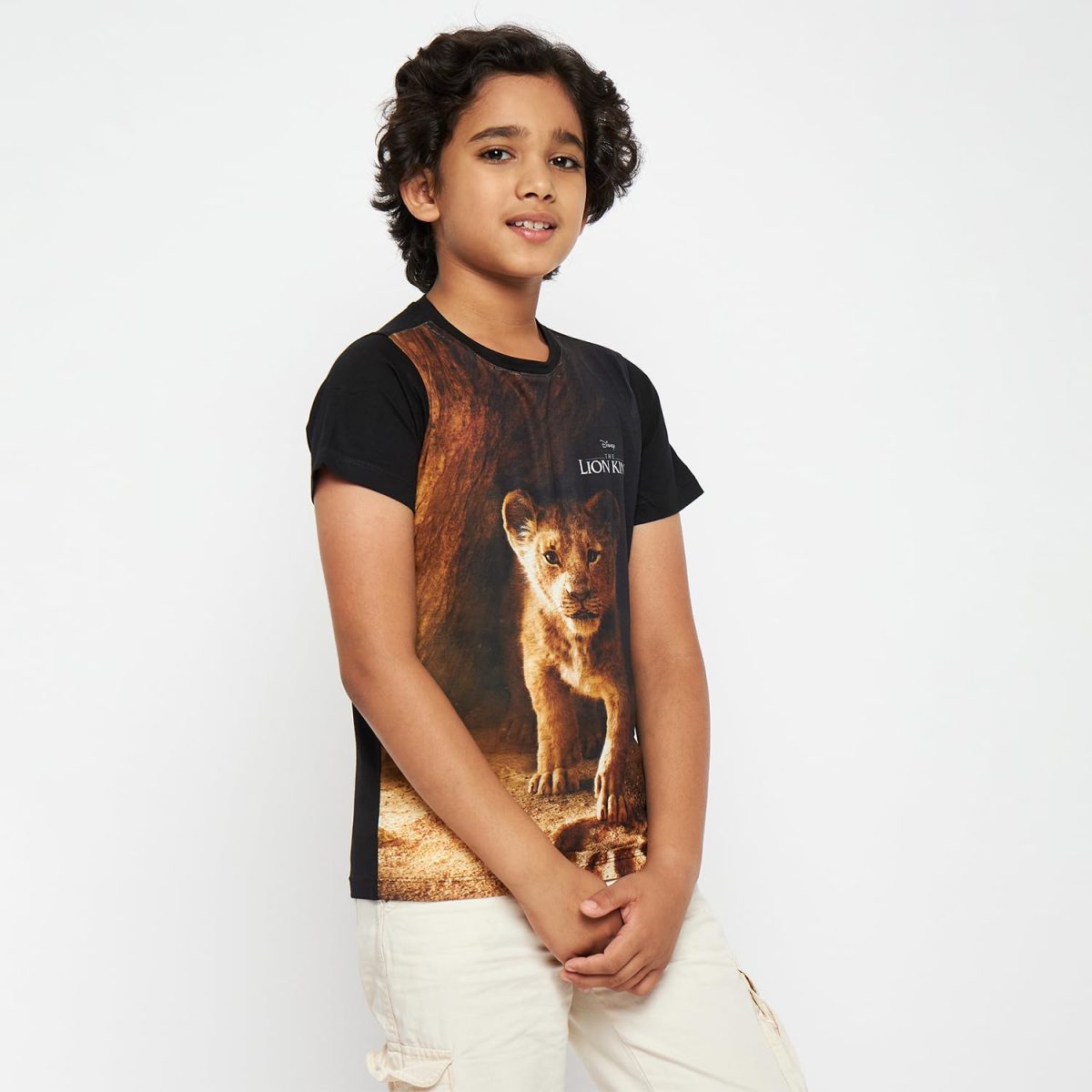 wear your mind Boy's Solid Regular Fit T-Shirt - Image 3