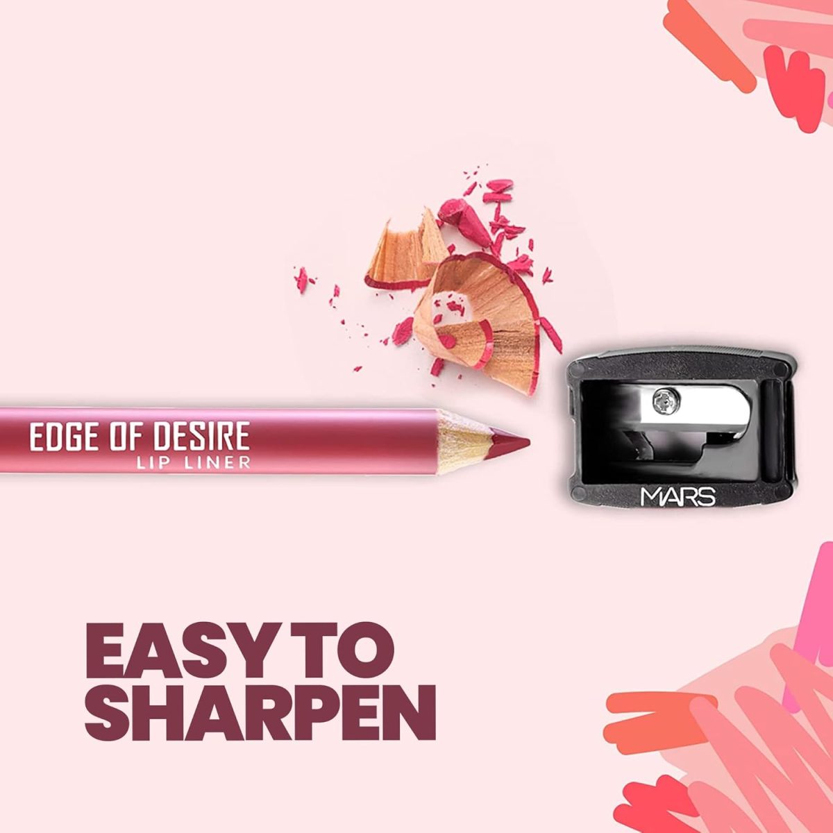 MARS Matte Liner | One Swipe Smooth Application | Long Lasting Lip Pencil | (1.4gm) (14-Choco Butter) (Satin) - Image 3