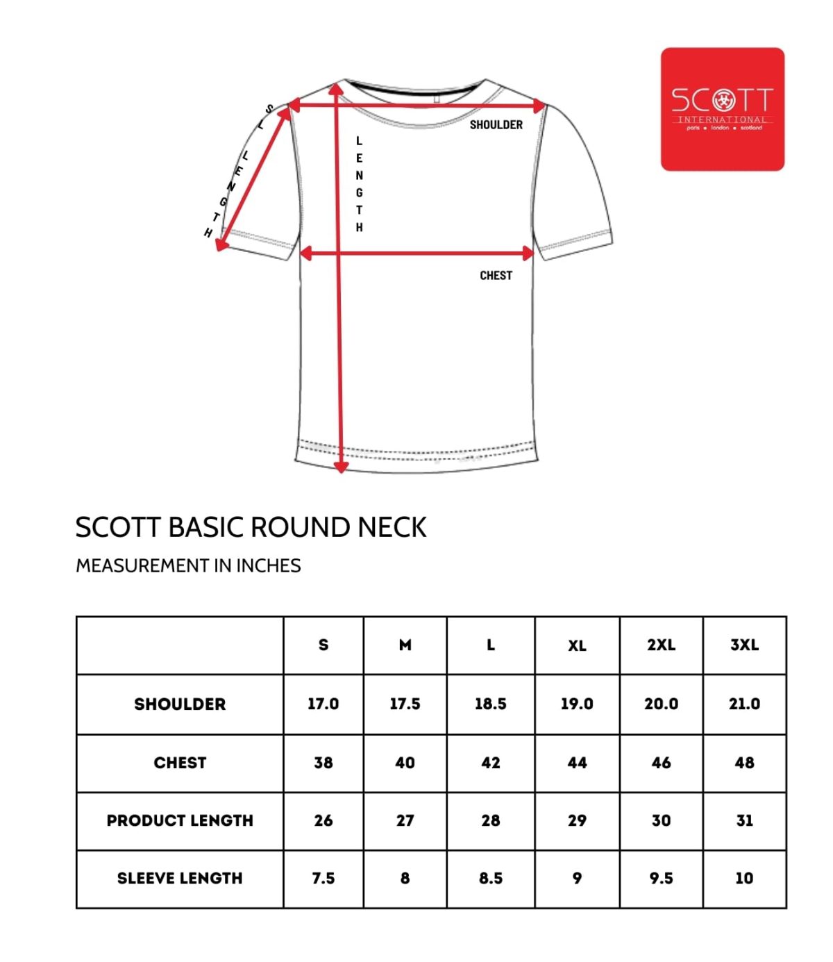 Scott International T Shirt For Men | Plain Round Neck T Shirt | T-Shirt | Cotton Tshirt For Men | Men's T-Shirt | Tshirt For Men Stylish | T-Shirts For Men Regular Fit - Image 6