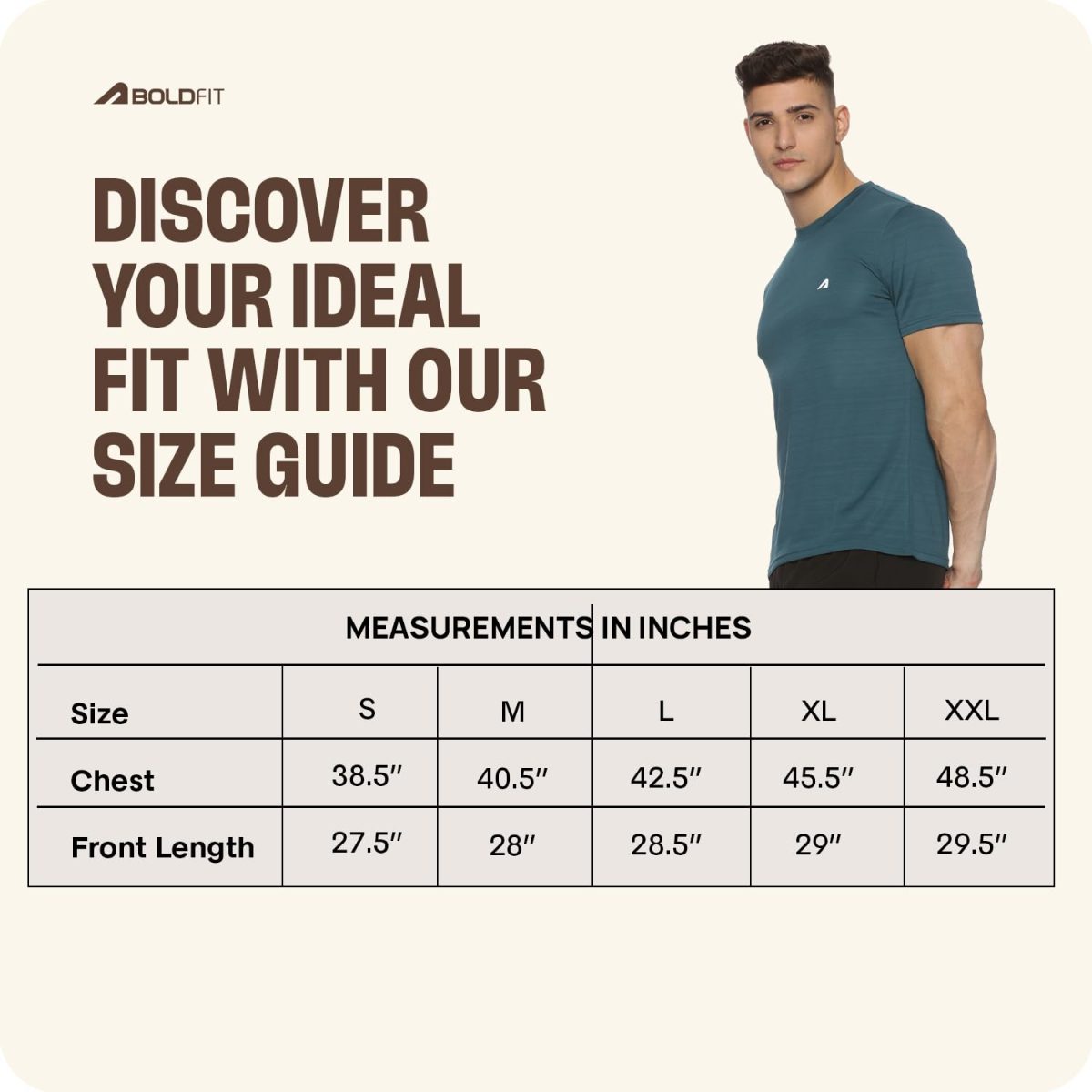 Boldfit Gym T-Shirts for Men – Quick-Dry, Anti-Odor Polyester Sports Tshirt, Regular Fit, Lightweight & Breathable Workout Tees for Everyday Comfort for Man - Image 5
