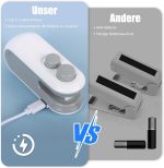 Wazdorf Sealing Clip - Portable Mini Sealing Machine Handheld Packet Sealer for Food, Snacks, Chips, Fresh Storage, Plastic Bag Sealing Machine - Image 3