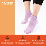 Supersox Ankle Socks For Women Made With Premium Cotton. Solid Design, Anti Odour & Anti Bacterial, Ideal For Daily Casual Wear/Gym/Office - Pack Of 5, Free Size (Pastels, Ankle Length, Multicolor) - Image 4