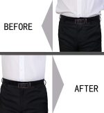 ILLUVA Shirt Stays, Shirt Garters Holders Keepers Belt for Man, Shirt Suspenders Tuckers with Non-Slip Heavy Duty Clips (O Shape), O-shape, One Size - Image 4