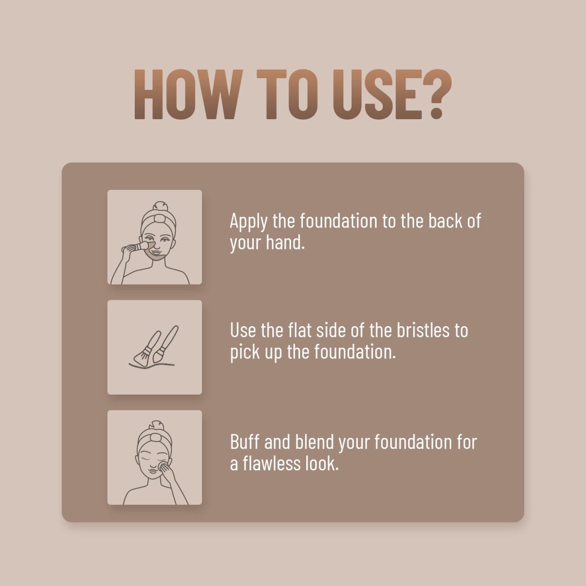 Swiss Beauty Foundation Blender Brush for Makeup | Synthetic Fibres | Easy Blending - Image 5