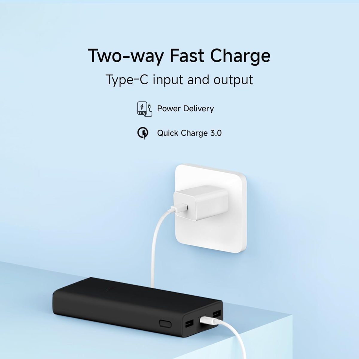 Xiaomi Power Bank 4i 20000mAh 33W Super Fast Charging PD | Power Delivery | QC 3.0|Type C Input & Output |Triple Output Ports|Classic Black|Supports Android,Apple, Tablets, Earbuds, Watches etc (MI) - Image 5