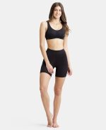 Jockey 1529 Women's High Coverage Super Combed Cotton Elastane Stretch Mid Waist Shorties with Concealed Waistband - Image 4