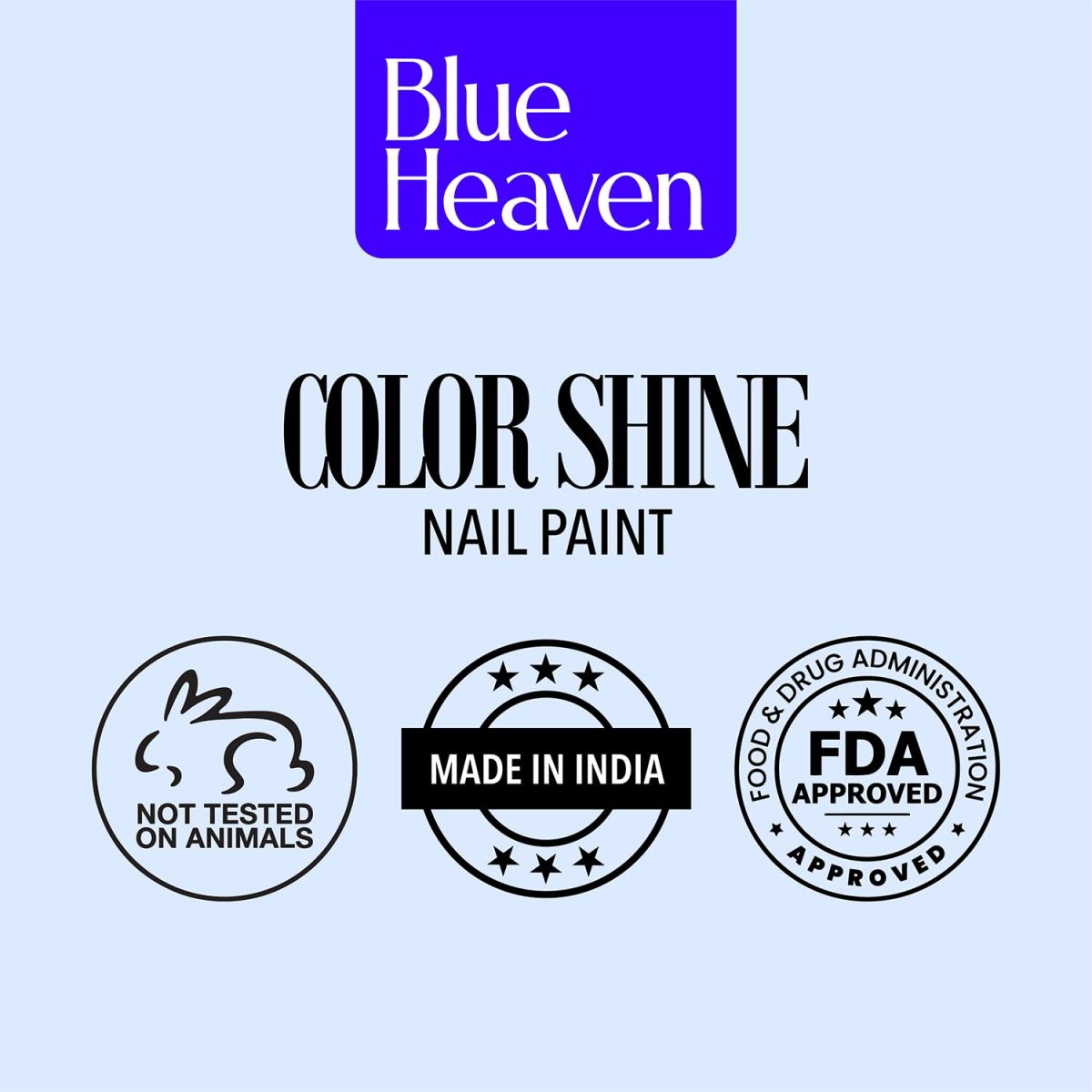 Blue Heaven Color Shine Nail Polish pack of 5, Glossy gel Finish Nail paint with Stunning colors for every Occasion - Summer Sorbet, 25ml - Image 8