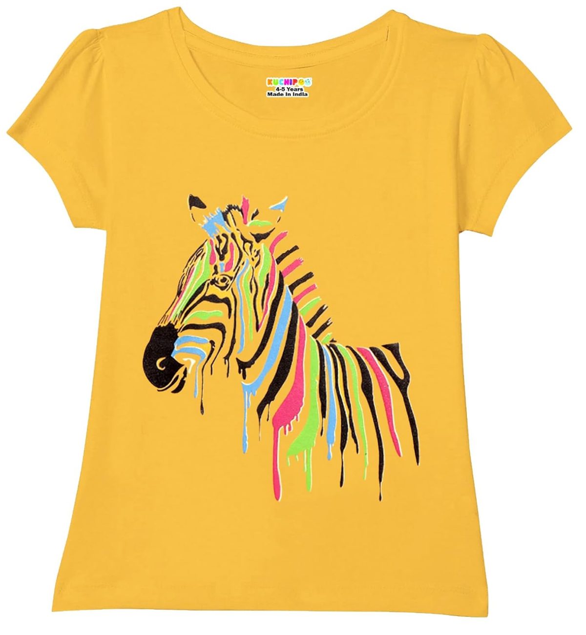 Kuchipoo Girls Regular Fit Cotton T-Shirt - Image 5