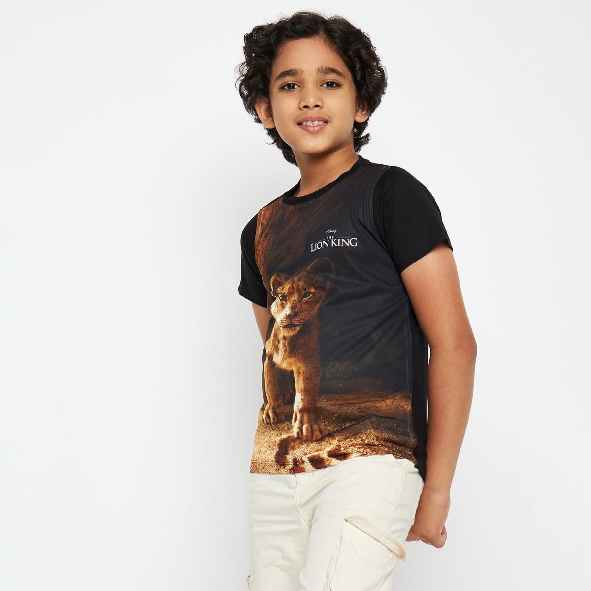 wear your mind Boy's Solid Regular Fit T-Shirt - Image 4