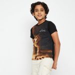 wear your mind Boy's Solid Regular Fit T-Shirt - Image 4