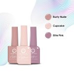 Colors Queen Affair Matte Nail Paint Set of 3-02 Rusty Nude, Cupcake & Elite Pink| Quick Drying Nail Polish, Semi Matte Finish Nail Kit | Highly Pigmented & Long Lasting Enamel 13ml Each - Image 3