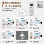 LG 1.5 Ton 5 Star DUAL Inverter Split AC (Copper, AI Convertible 6-in-1, VIRAAT Mode, Faster Cooling & Energy Saving, 4 Way Swing, HD Filter with Anti-Virus Protection, US-Q19YNZE, White) - Image 6