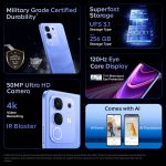 iQOO Z10x 5G (Ultramarine, 6GB RAM, 128GB Storage) | 6500 mAh Large Capacity Battery | Dimensity 7300 Processor | Military-Grade Durability - Image 4