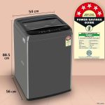 LG 7 Kg 5 Star Smart Inverter Technology Fully Automatic Top Load Washing Machine (T70VBMB1Z, Auto Prewash, Turbodrum, Stainless Steel drum, LED Display, Smart Diagnosis Middle Black) - Image 5