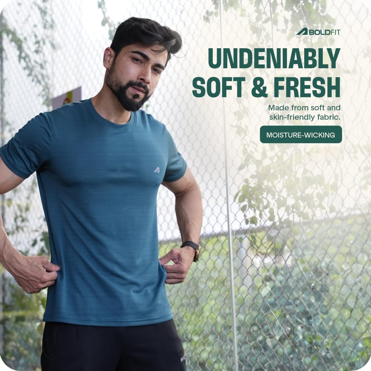 Boldfit Gym T-Shirts for Men – Quick-Dry, Anti-Odor Polyester Sports Tshirt, Regular Fit, Lightweight & Breathable Workout Tees for Everyday Comfort for Man - Image 7