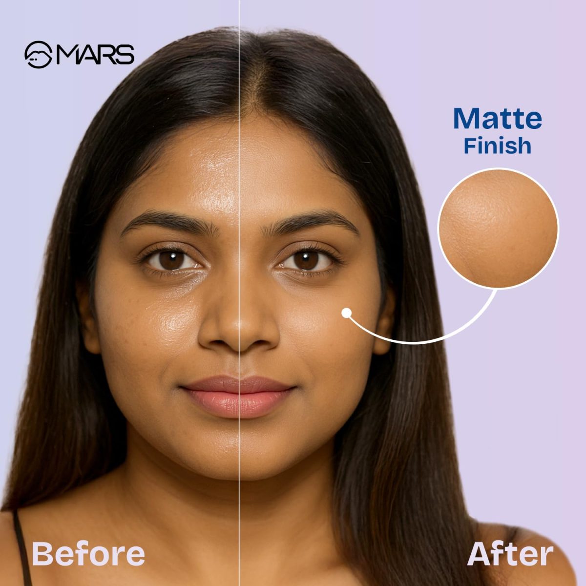 MARS Setter And Blotter Gel All Skin Types, Oily Compact For Poreless Effect (5 Gm) With Appliactor | Oil Control | Mattifying Formula | Long-Lasting | Shine Free Matte Finish | Flawless Skin - Image 3