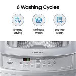 Samsung 7 kg, Fully-Automatic Top Load Washing Machine with Diamond Drum (WA70A4002GS/TL, Imperial Silver) - Image 3