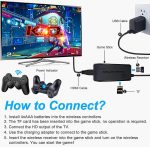 RUG Wireless Console Retro Video Game for TV- 4K Ultra HD |Video Game | Gaming Console| Retro Game Stick |Built-in 21000 +TV Game with Games & 64Gb,Retro Game Console, Plug & Play Video TV Game 4K Ultra Games| 9 Emulators|Dual-Player Setup|2.4G Wireless Game Stick for all age Group easy to use roller BLACK. - Image 4