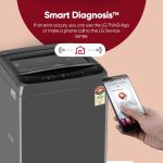LG 8 Kg 5 Star Smart Inverter Technology Fully Automatic Top Load Washing Machine (T80VBMB4Z, Turbodrum, Auto Prewash, Stainless Steel drum, LED Display, Smart Diagnosis, Middle Black) - Image 10