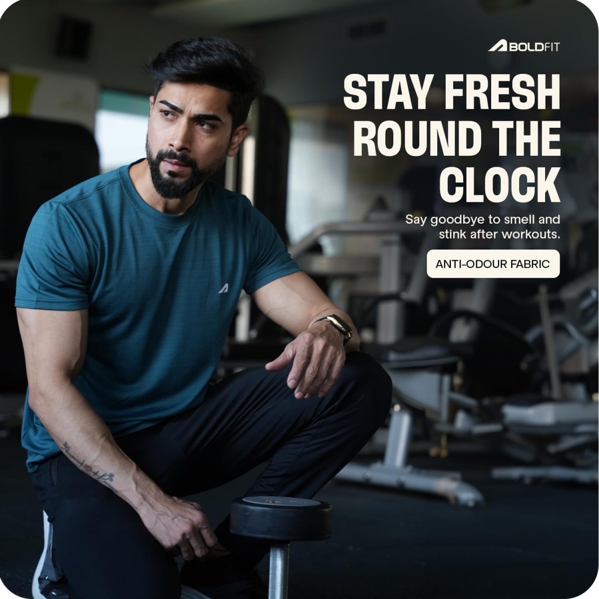 Boldfit Gym T-Shirts for Men – Quick-Dry, Anti-Odor Polyester Sports Tshirt, Regular Fit, Lightweight & Breathable Workout Tees for Everyday Comfort for Man - Image 6