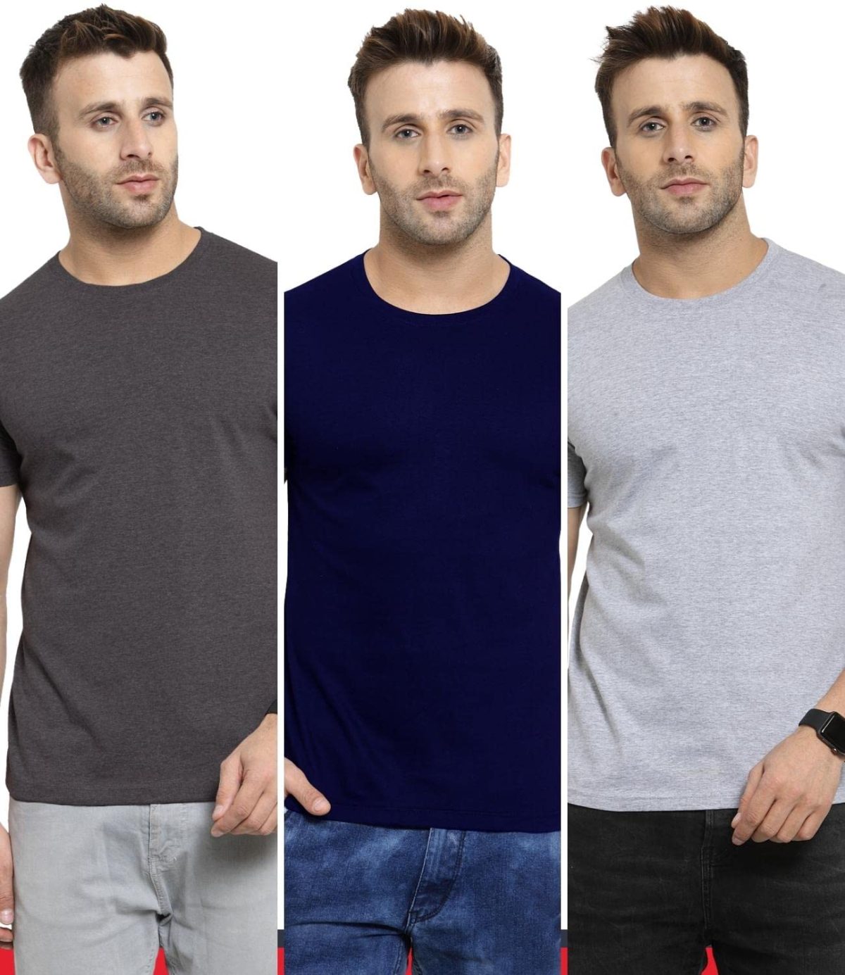 Scott International T Shirt For Men | Plain Round Neck T Shirt | T-Shirt | Cotton Tshirt For Men | Men's T-Shirt | Tshirt For Men Stylish | T-Shirts For Men Regular Fit - Image 8