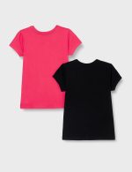 Amazon Brand - Jam & Honey Girl's Regular Fit T-Shirt (Pack of 2) - Image 2
