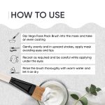 Vega Bristle Face Pack Brush - White, 1 Piece, (HV-27) - Image 8