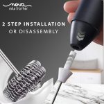 Nova Rechargeable Milk Frother & Coffee Whisker with Dual Spring Tech | 1 Year Replacement Warranty | Free Coffee Frothing Recipe Book - Image 4