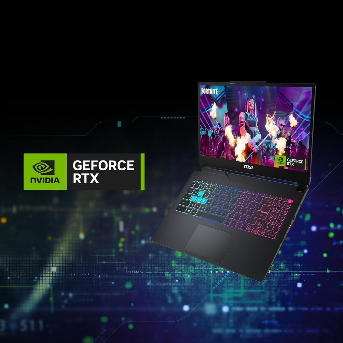 Cyborg 15 AI, Intel Core Ultra 7 155H,Built-in AI, 40CM Gaming Laptop(16GB/1TB NVMe SSD/Windows 11 Home/NVIDIA GeForce RTX 4060, GDDR6 8GB/Translucent Black/1.9Kg), A1VFK-049IN - Image 5
