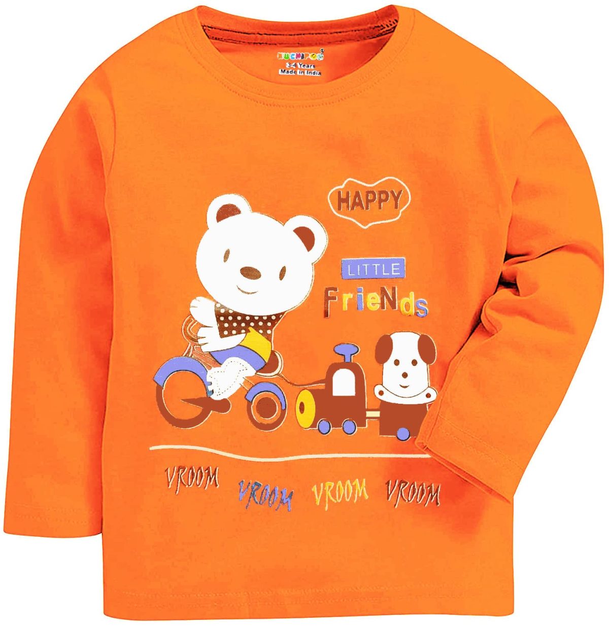 Kuchipoo Boys Full Sleeves Regular Fit Cotton T-Shirt - Image 6
