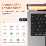 Portronics Bridge Y USB 3.0 to Type C OTG Adaptor, 10Gbps High Speed Data Transfer, Thunderbolt to USB Adapter, Compatible for All Type C Devices, Smartphone, Laptops, Tablets, Chargers, MacBook - Image 7