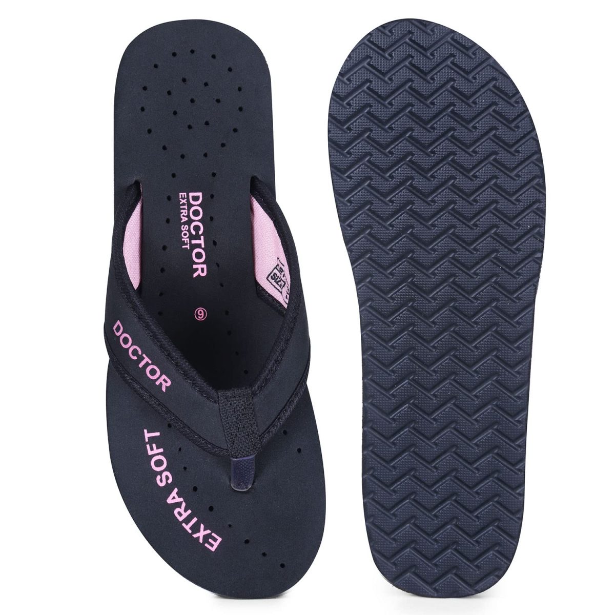 DOCTOR EXTRA SOFT Doctor Slippers for Women Orthopedic Diabetic Pregnancy Non Slip Lightweight Comfortable Flat Casual Stylish DR Chappals and House Flip flops For Ladies & Girl’s D-22 - Image 7