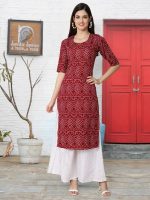 7Threads Women's Crepe Printed Kurta|| Kurta for Women|| Kurta|| Women's Kurta||Women Kurti ||Pack of-6 - Image 4