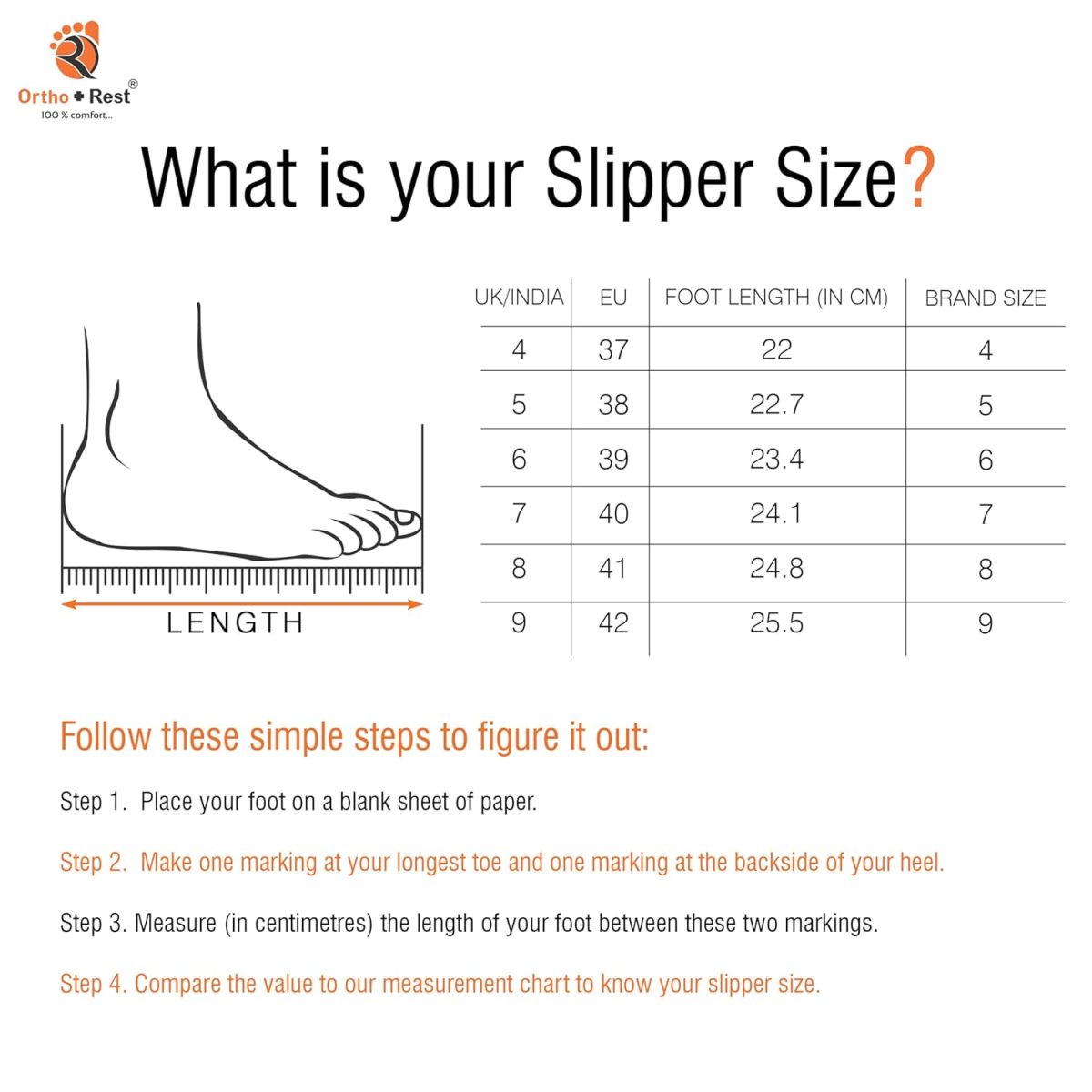 Ortho + Rest Doctor Slippers for Women Orthopedic Non Slip Lightweight Comfortable Flat Casual Stylish Dr Chappals and House Flip flops For Ladies and Girl’s - Image 7