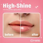 MARS Candylicious Sheer Lip Gloss for Women | Hydrating & High Shine | Lightweight | Non-Sticky | Enriched with Vitamin-E, Hyaluronic Acid & Avocado Ester (4.0ml) (11-TOFFEE TWIRL) - Image 4