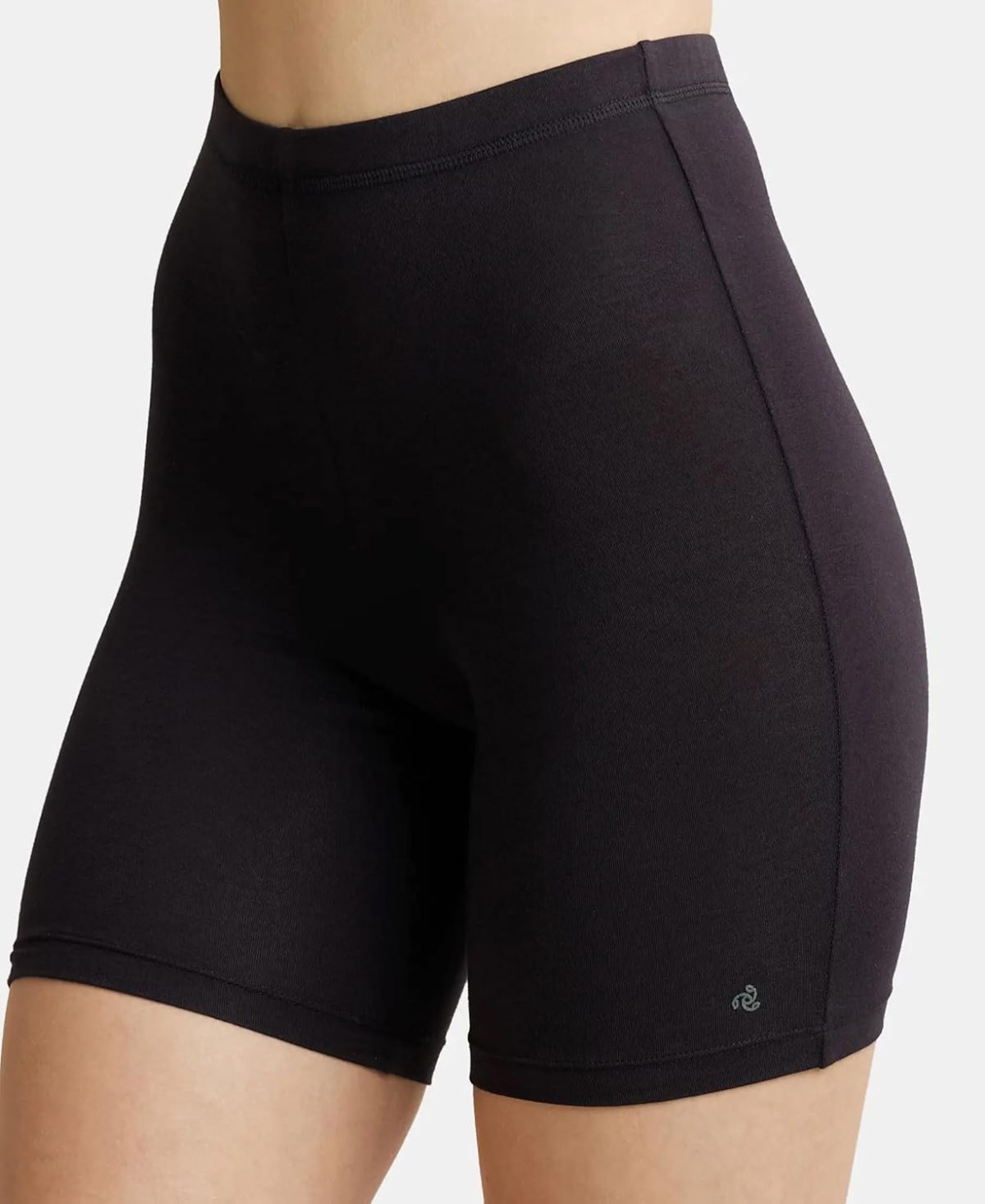 Jockey 1529 Women's High Coverage Super Combed Cotton Elastane Stretch Mid Waist Shorties with Concealed Waistband - Image 6