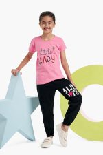 T2F Girls Cotton Printed Regular Fit T-Shirt (Pack of 5) - Image 3