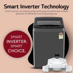 LG 7 Kg 5 Star Smart Inverter Technology Fully Automatic Top Load Washing Machine (T70VBMB1Z, Auto Prewash, Turbodrum, Stainless Steel drum, LED Display, Smart Diagnosis Middle Black) - Image 9
