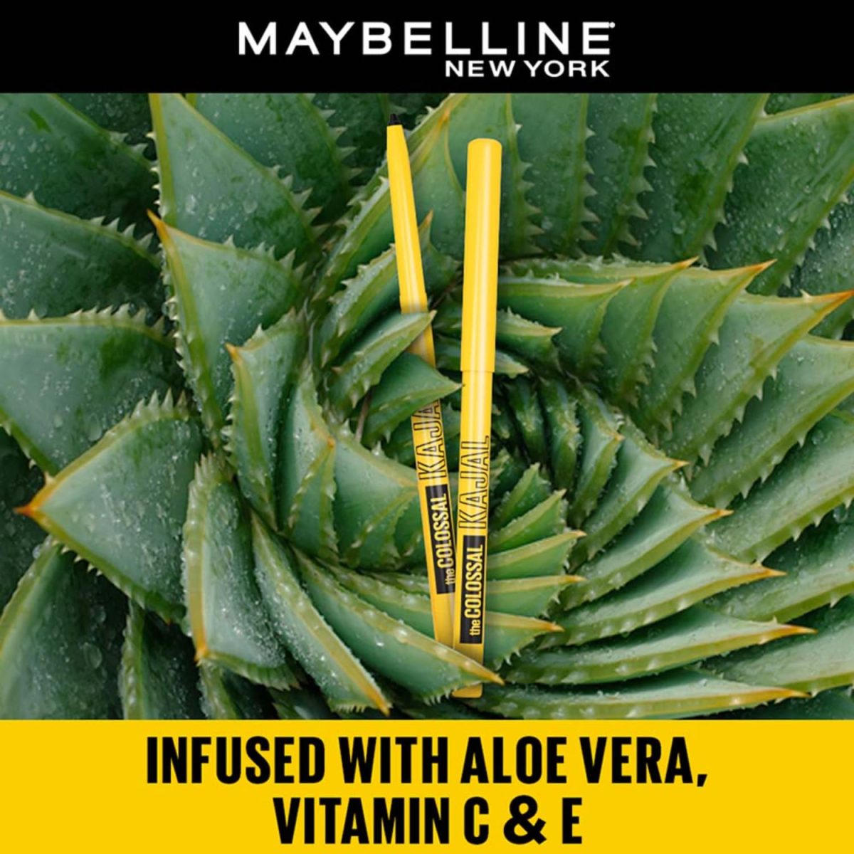 Maybelline New York Colossal Kajal, Intense Colour, Waterproof, Long lasting 24Hrs Stay, Black, 0.35g - Image 4