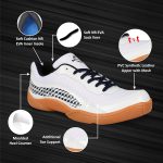 Nivia Flash 2.0 Badminton Shoes for Men | Your Go-to Shoe for Pickleball, Padel, and All Court Sports | Badminton Sports Shoes | (Blue/White/Sky Blue) - Image 2